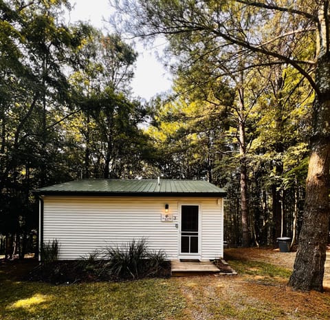 EXTERIOR OF PRANCING DOE CABIN