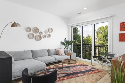 This 2 bedroom 2 bath condo was thoughtfully designed with your comfort in mind.  Featuring a cozy couch, Smart TV with all the streaming apps, fully-stocked kitchen, and unique details throughout.