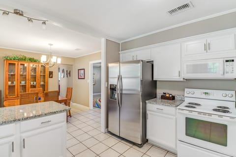 Open concept kitchen and dining