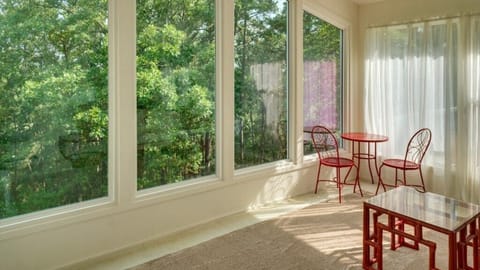 Peaceful Wooded View from Private Sunroom
