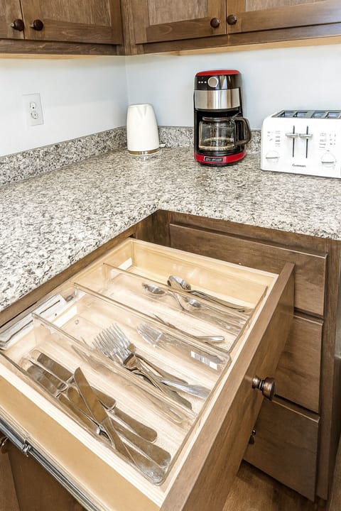 Plenty of kitchen essentials for cooking a delicious meal during your stay.