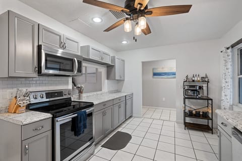 Fully Stocked Kitchen w/Coffee Bar