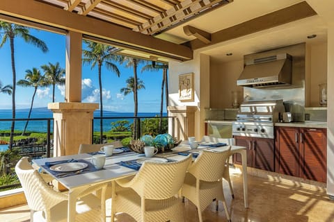 Extremely spacious outdoor grilling area great for entertaining