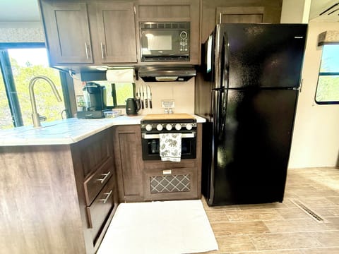 Essential cooking & kitchenware, lots of drinking water plus extra surprises.