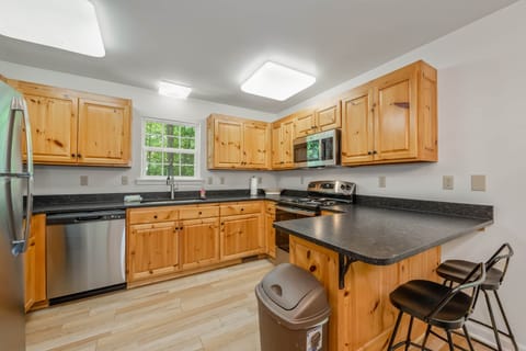 Kitchen has everything you need to make a gourmet meal at home