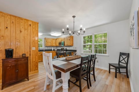 Dining area and coffee bar with Keurig