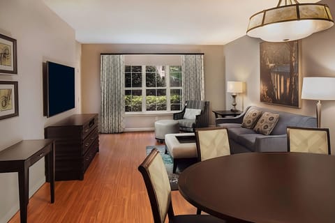 Gather and relax in the spacious living area, TV ready.