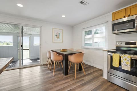 Dining area by kitchen on lower level