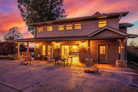 Open the garage door and enjoy some game time.