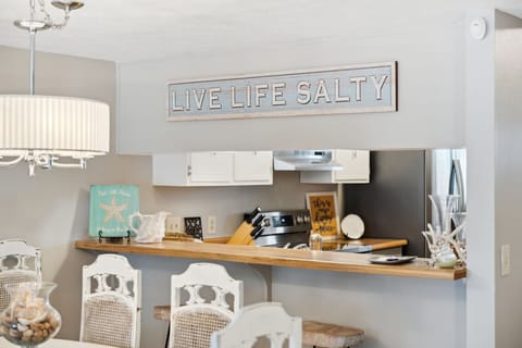 kitchen bar with seating for 2