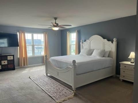 Master suite with king size bed.