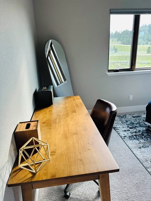 Remote work? Enjoy this comfortable work station in the master bedroom