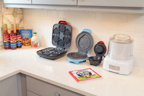 Start your day with waffles and end it with homemade ice cream in a waffle bowl