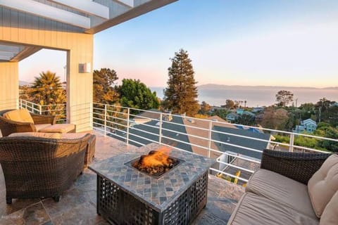 Terrace with fire pit