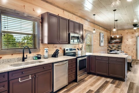 "This kitchen had everything we needed to feel right at home. We even baked cookies one afternoon!"