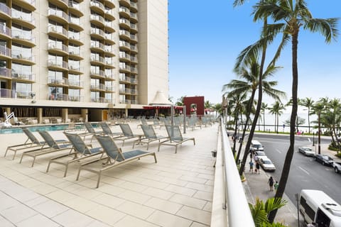 Stretch out on the breezy deck overlooking the oceanfront.
