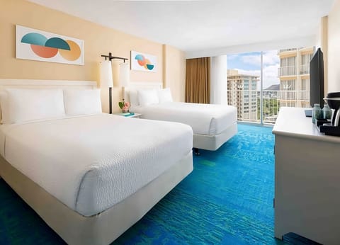 Stretch out in airy comfort with skyline views beyond.