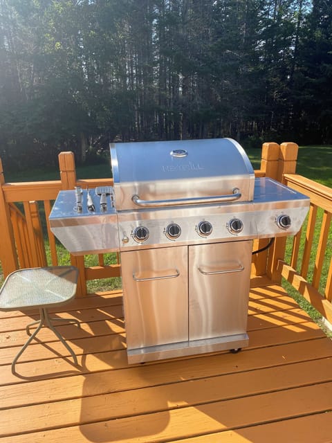 Grill on back porch