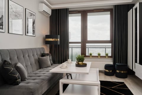 Stylish living room with coffe table. 