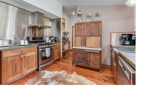 Chefs kitchen with everything.