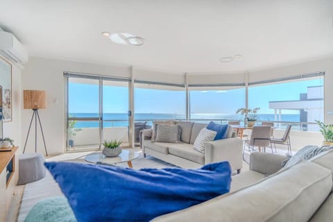 Open-plan living with stunning ocean views