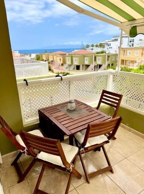 Terrace with an ocean view