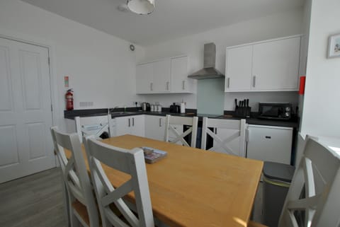 The dining kitchen is a great social space