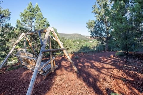 Swing gently in the shade and savor quiet desert evenings.