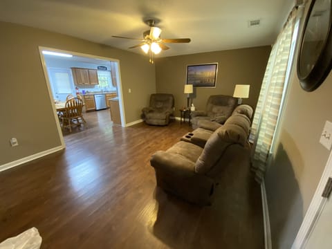Panoramic view upon entering the home. 
