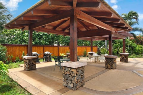 Grill and Gather: the BBQ area is a delightful space for outdoor cooking and entertaining.