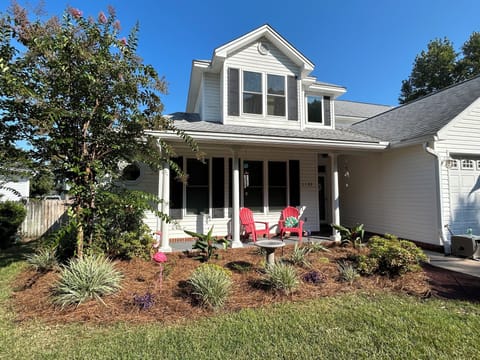 Welcome to our home!  Pull up an Adirondack chair and relax!