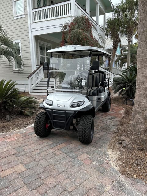 2024 6 seat golf cart available for eligible guests at an additional fee.  