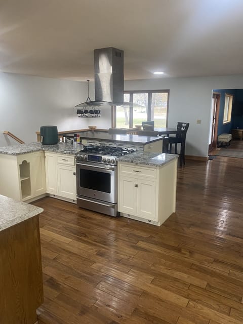 Gas range/oven with oven hood