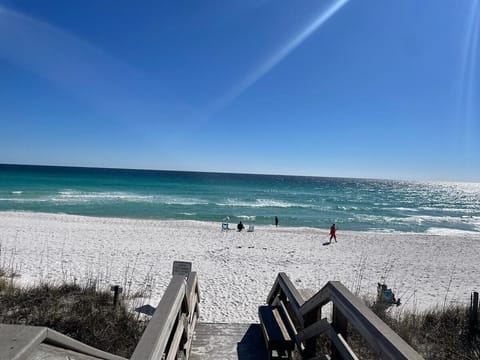 Private beach access 2-minute walk away from the front door