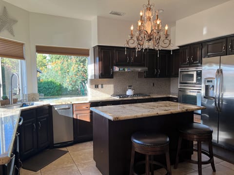 Full kitchen with anything you'd need to cook an amazing meal