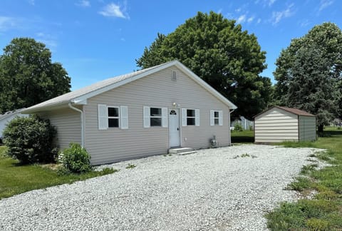 Exterior view of front door. 