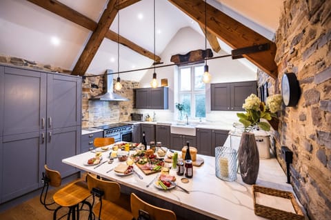 There is a full height fridge, plus further fridge freezer for all your supplies.