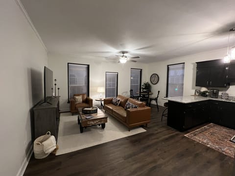 Our beautiful open living, dining, and kitchen area. So cozy.