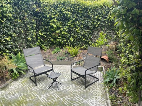 Private patio right outside the bedroom. 