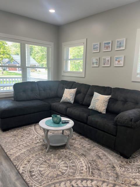 Living Room with Queen pull out bed. 