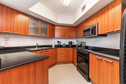 Fully equipped kitchen for all your cooking needs. Dishwasher, oven, pots, pans, utensils, Keurig coffee machine, toaster, blender. 
