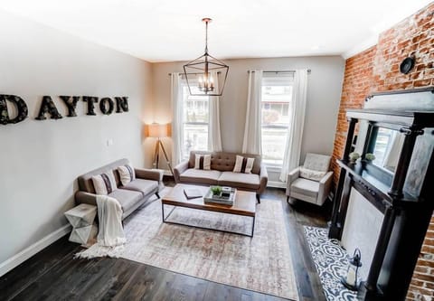 Living Room: Smart TV with Hulu and Other Services 