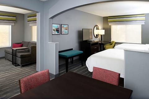 Enjoy casual meals at the table after a busy day.