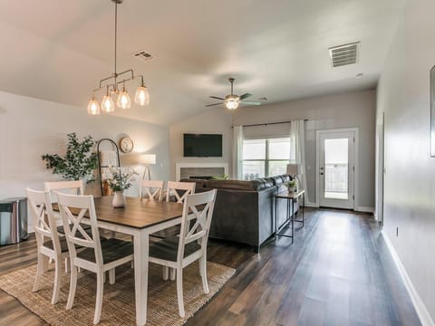 Dining space for meals or working during longer stays
