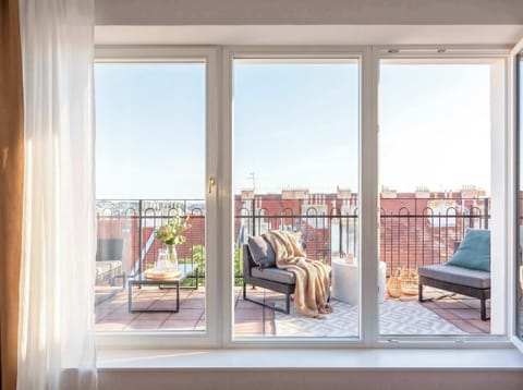 Beautiful spacious terrace with outside seating