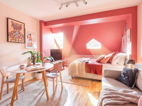 Beautiful apartment with queen size bed and convertible sofa bed for up to 4 people