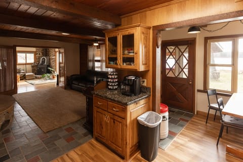 Door leading to 3 season porch and lake.