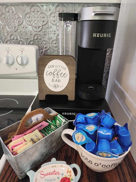 A variety of coffees and teas to enjoy