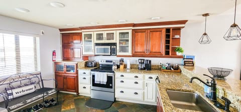 Fully stocked kitchen