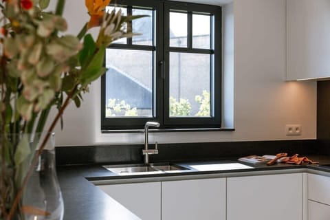 Open and fully equipped kitchen